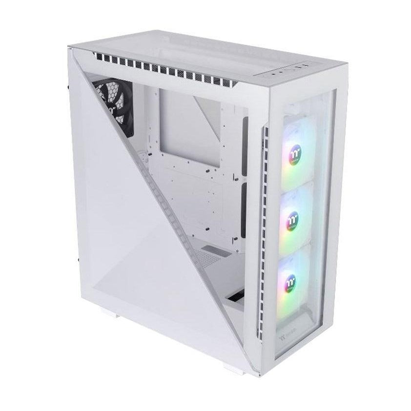 Thermaltake Divider 500 TG Air White ATX Case Triangular TG Panels