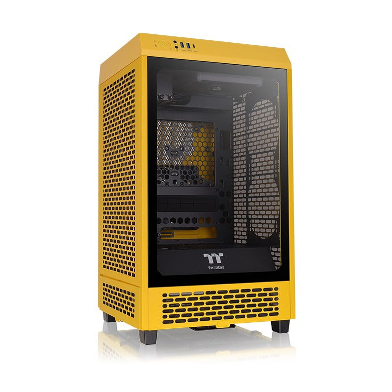 Thermaltake The Tower 200 Bumblebee Mini ITX Case T/G Panel No PSU