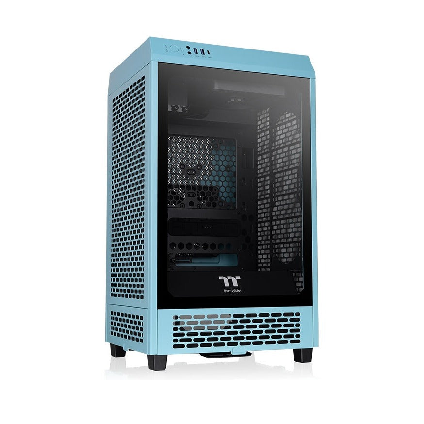 Thermaltake The Tower 200 Turquoise Mini ITX Case T/G Panel NO PSU