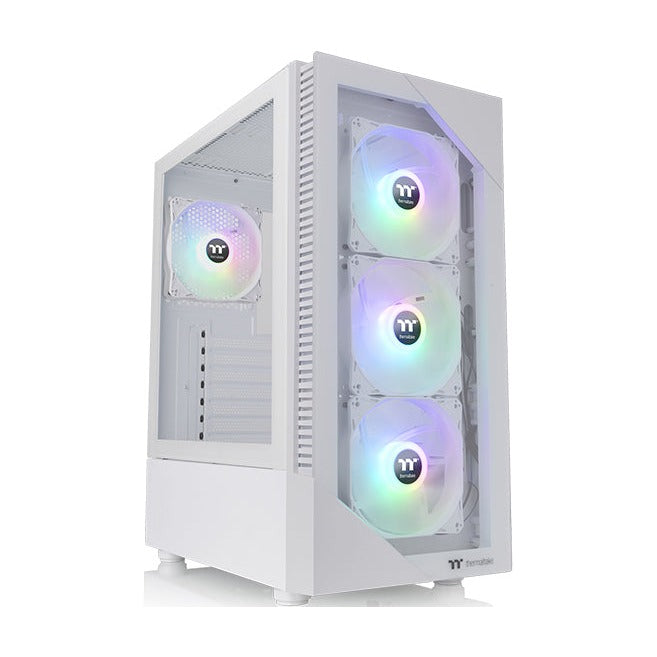 Thermaltake View 200 Plus TG ARGB Snow Mid Tower ATX Case T/G NO PSU