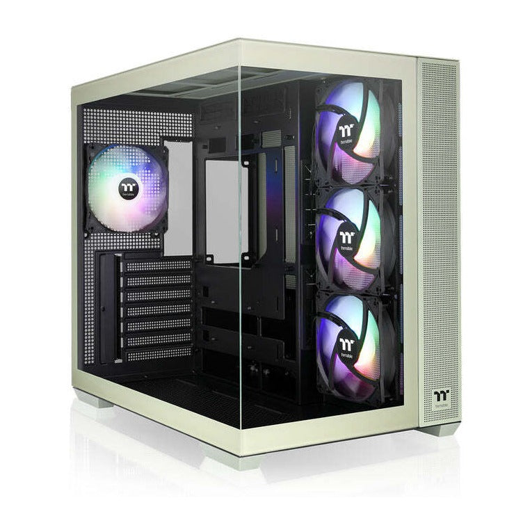 Thermaltake View 380 TG ARGB Matcha Green Micro ATX Case T/G NO PSU