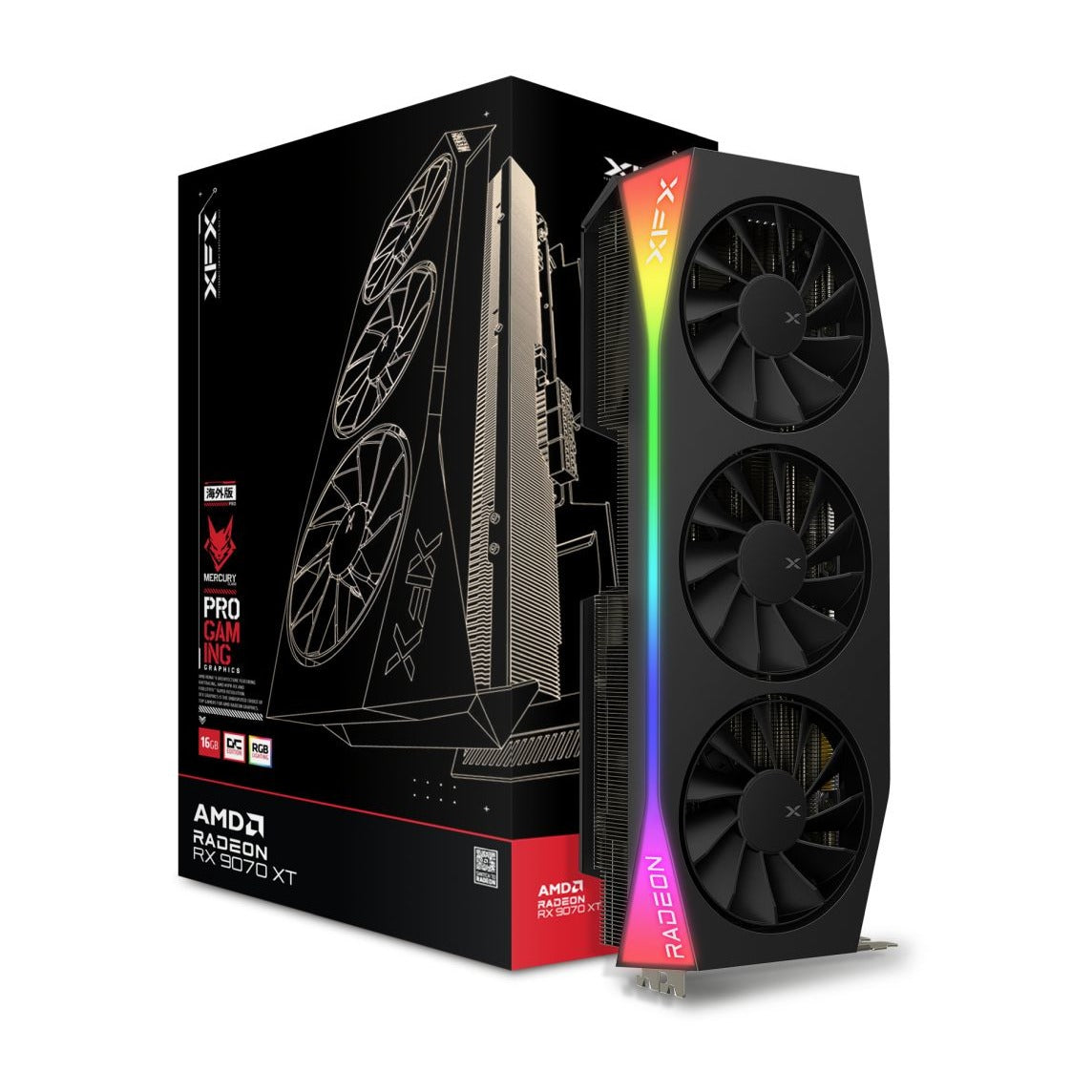 XFX Mercury Radeon RX 9070 XT OC Gaming Edition 16GB