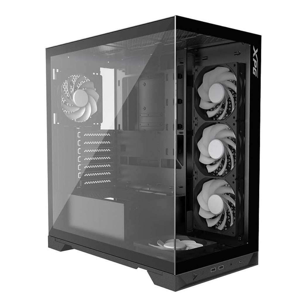XPG INVADER X BTF Black Mid-Tower ATX Case T/G Panels NO PSU