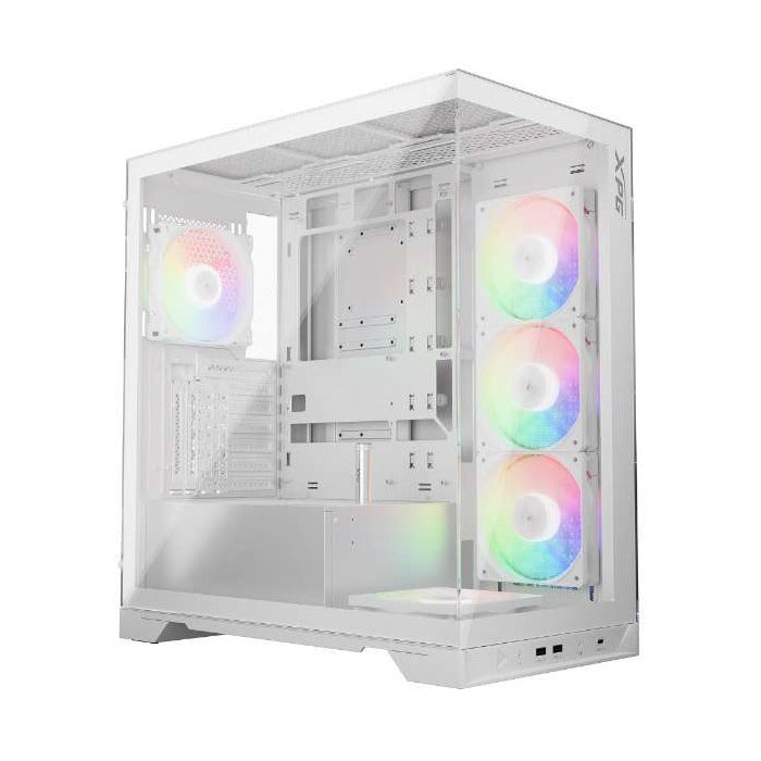 XPG INVADER X White Mid-Tower ATX Case T/G NO PSU Fans Included